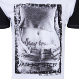 Ανδρικό T-Shirt "Poster" Van Hipster White πρόσοψη - eguana.gr