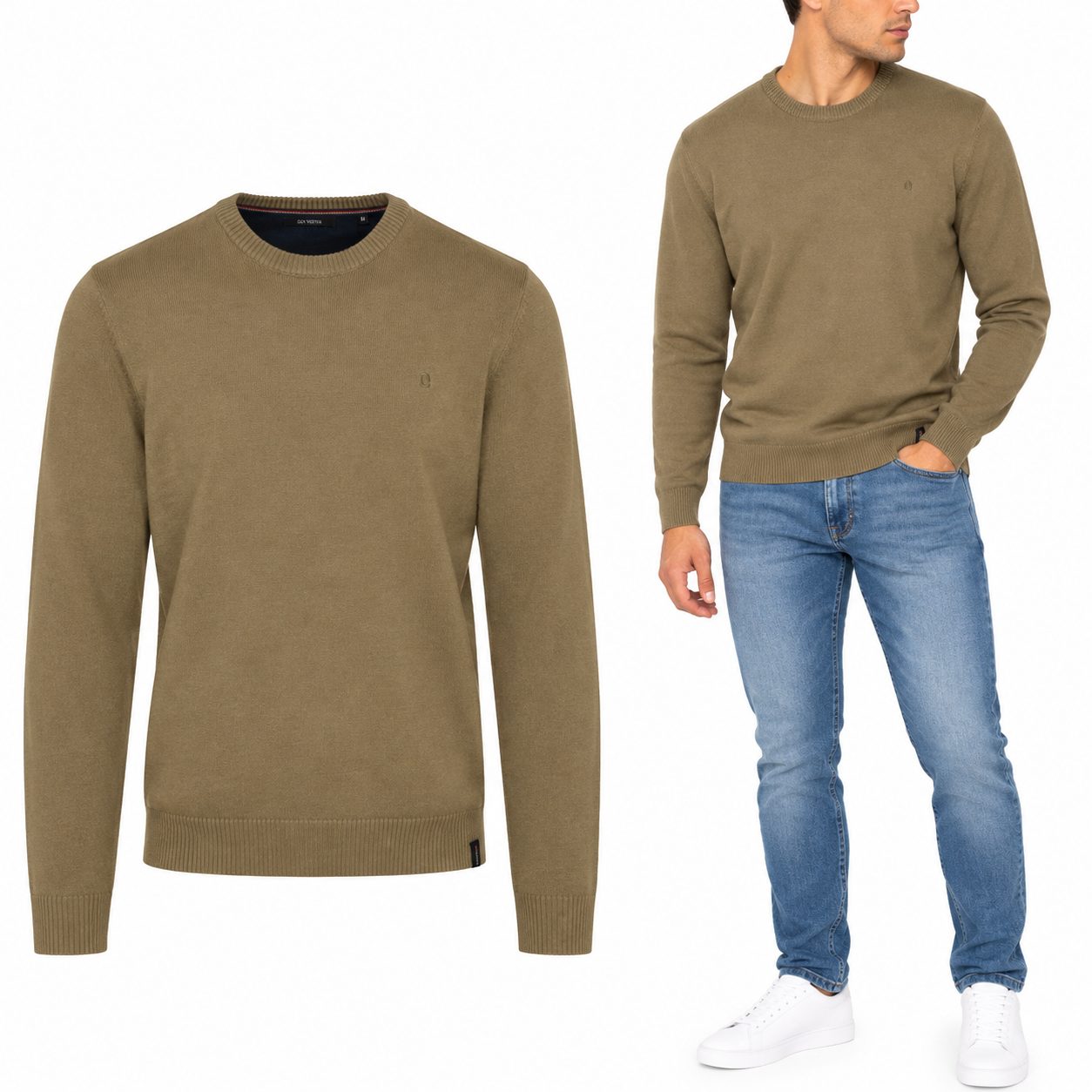 Ανδρική Πλεκτή Μπλούζα "Classic Ribbed" OxygenFashion-www.eguana.gr