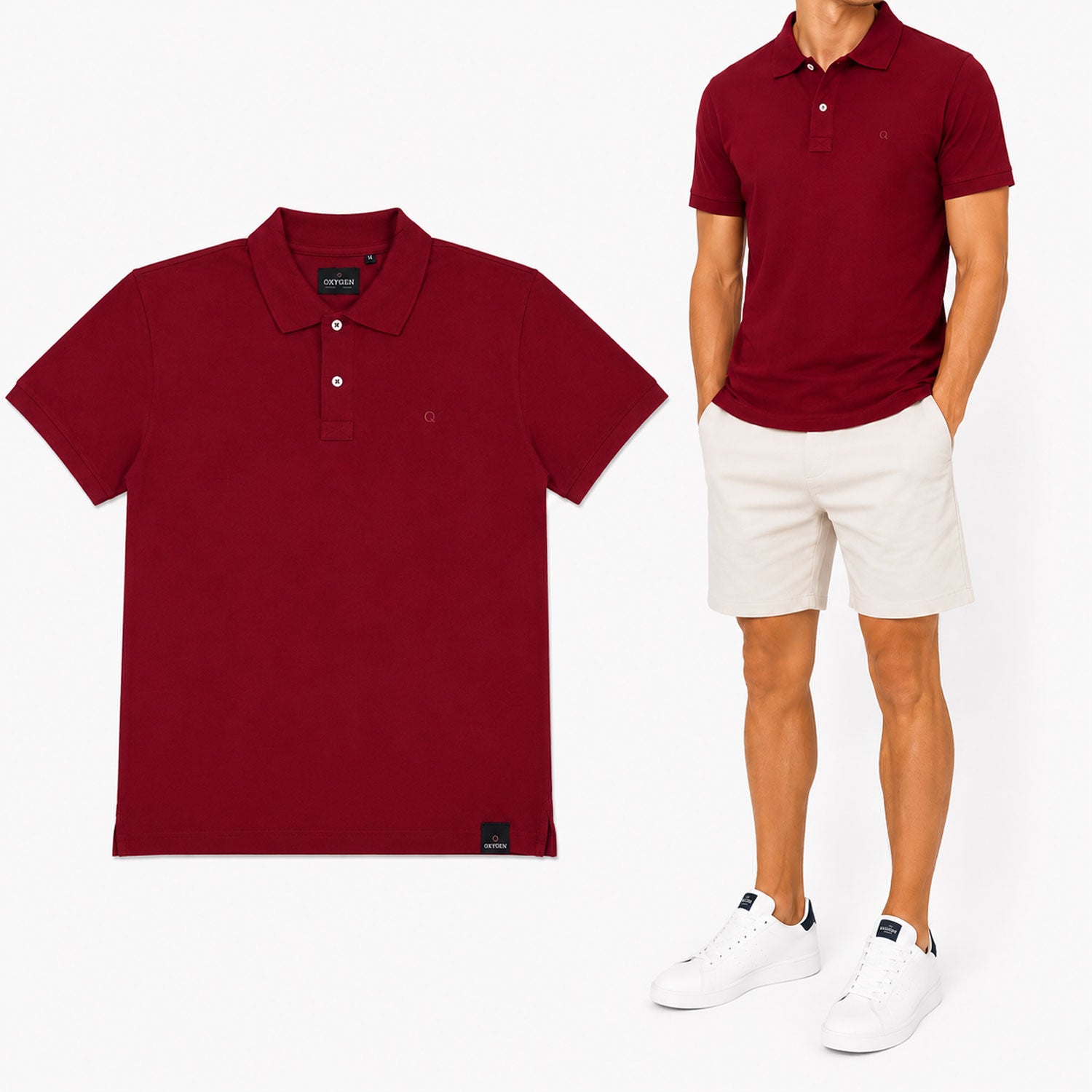 Ανδρική μπλούζα polo pique "Momentum" OxygenFashion- 
 www.eguana.gr