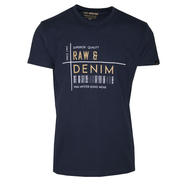 Ανδρικό T-Shirt "Raw Denim3" Van Hipster-www.eguana.gr