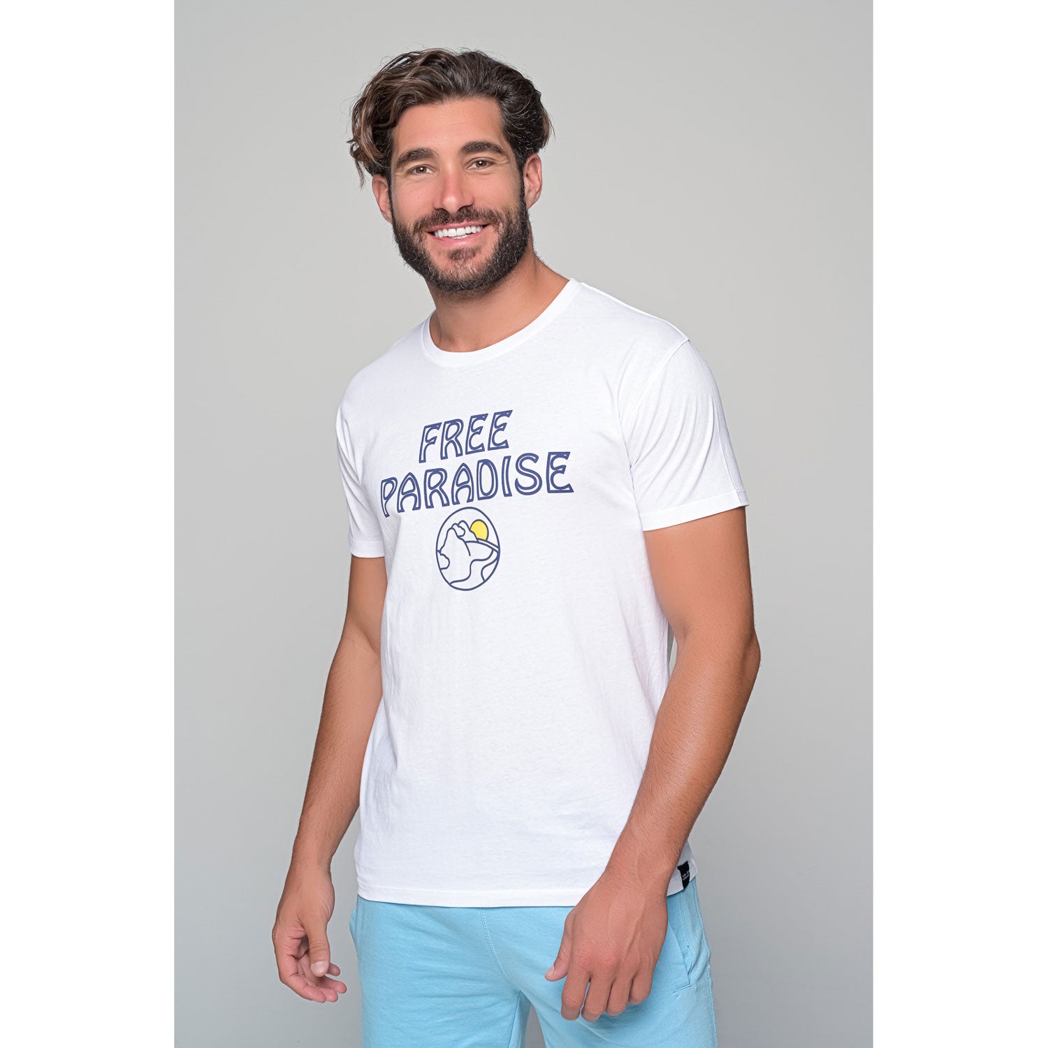 Ανδρικό T-Shirt "Free Paradise" Van Hipster-eguana.gr