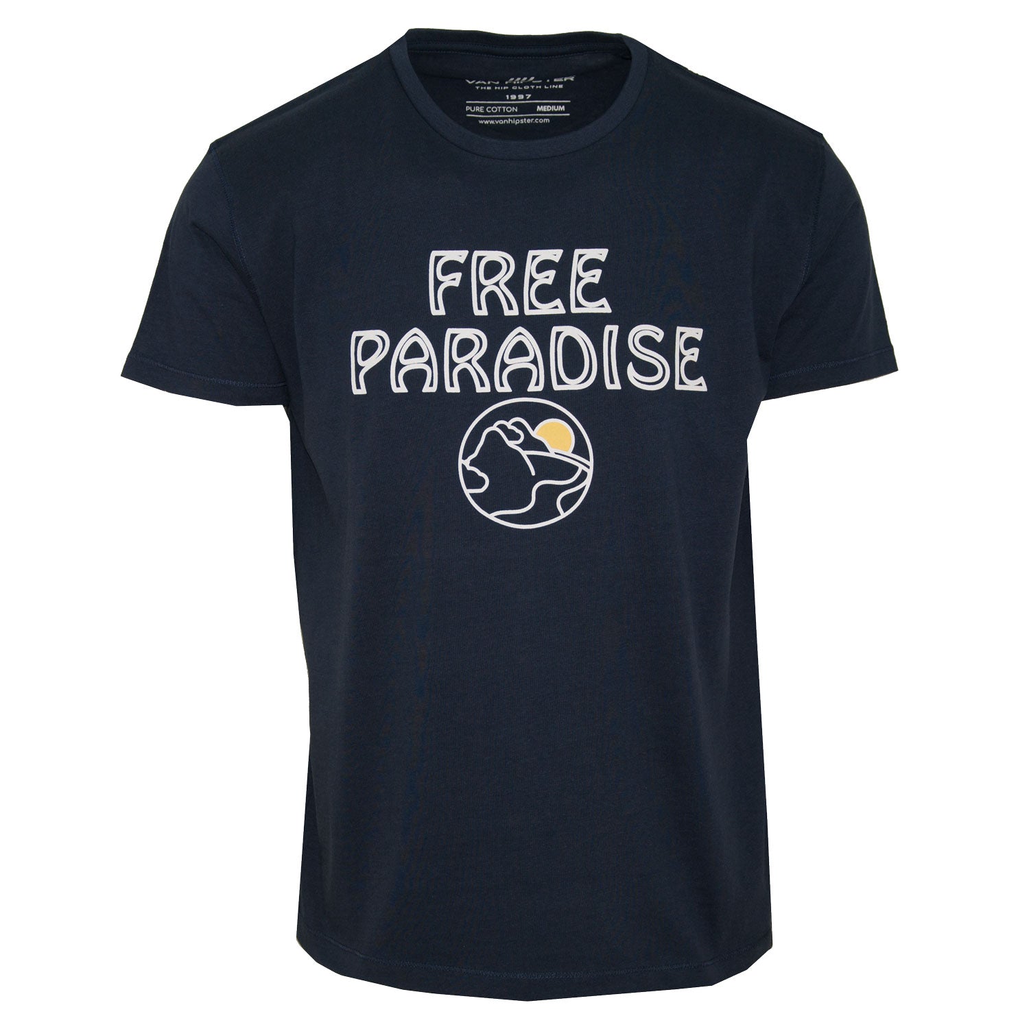 Ανδρικό T-Shirt "Free Paradise2" Van Hipster-www.eguana.gr