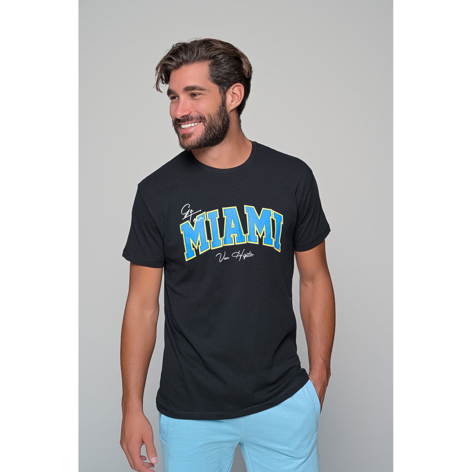 Ανδρικό T-Shirt "Miami" Van Hipster-www.eguana.gr