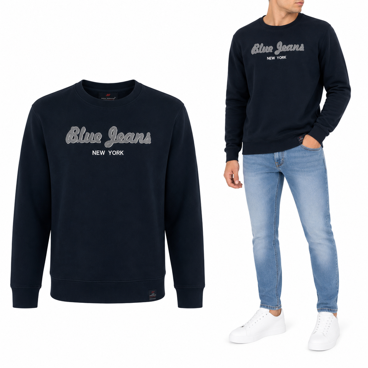 Ανδρικό Φούτερ "Blue Jeans" Van Hipster-www.eguana.gr