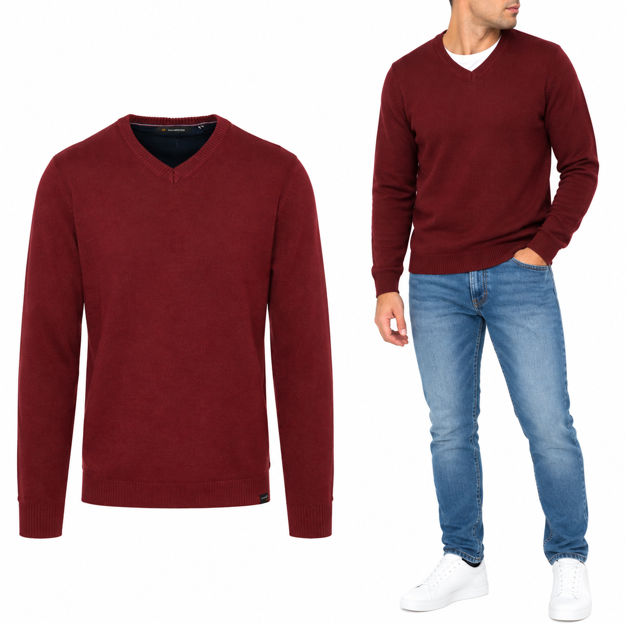 Ανδρική Πλεκτή Μπλούζα "Prime Texture" Van Hipster-www.eguana.gr
