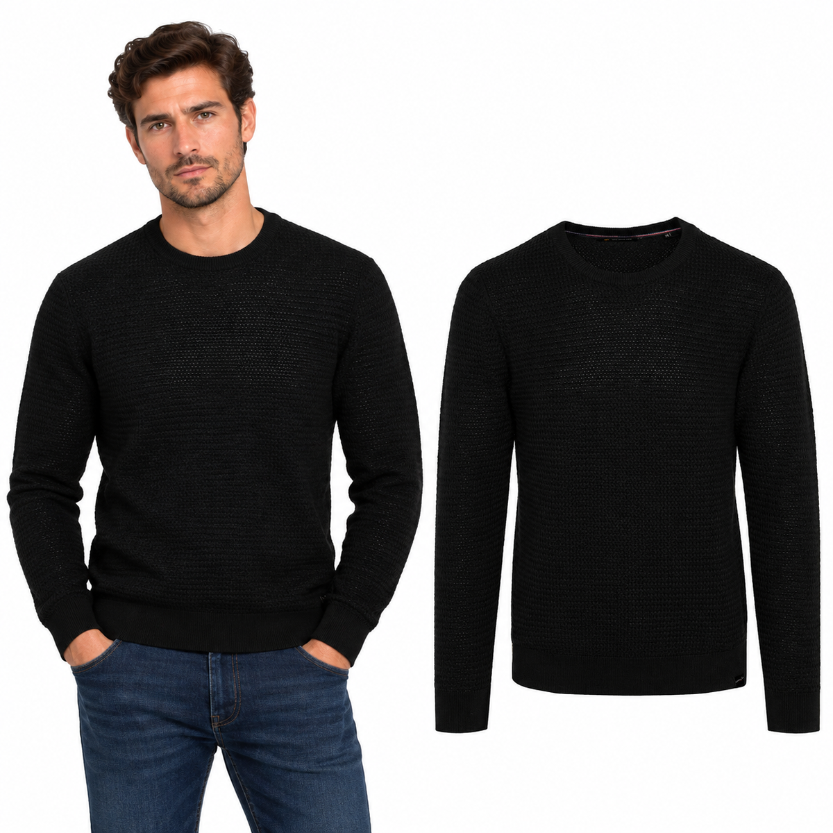 Ανδρική Πλεκτή Μπλούζα "Urban Luxe" Van Hipster-www.eguana.gr