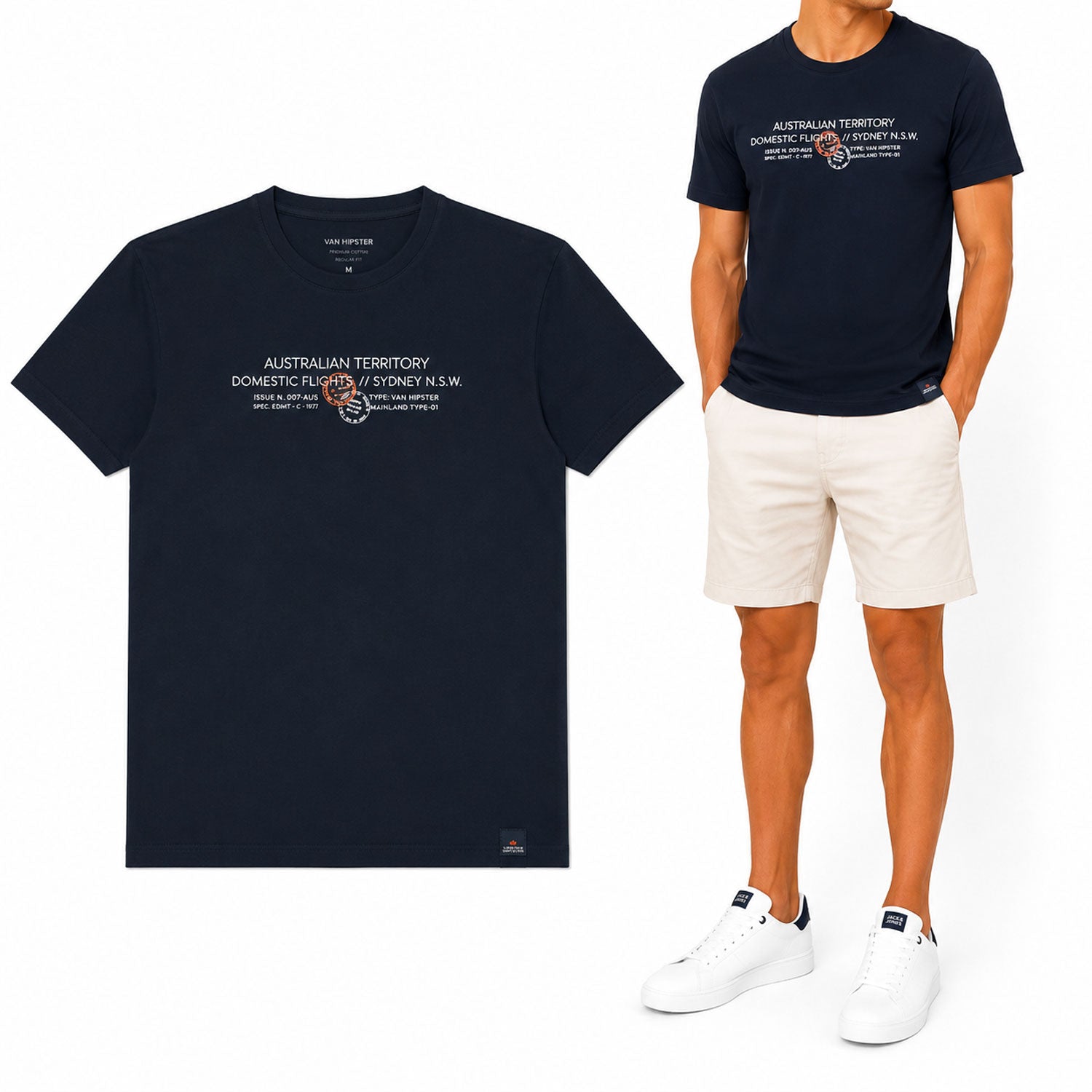 Ανδρικό T-Shirt "Street Core" Van Hipster-www.eguana.gr
