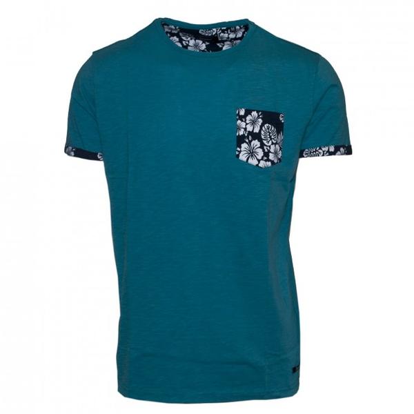 Ανδρικό T-Shirt "Flowers Pocket" Oxygen- eguana.gr