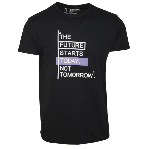 Ανδρικό T-Shirt "The Future starts today..." Oxygen-eguana.gr