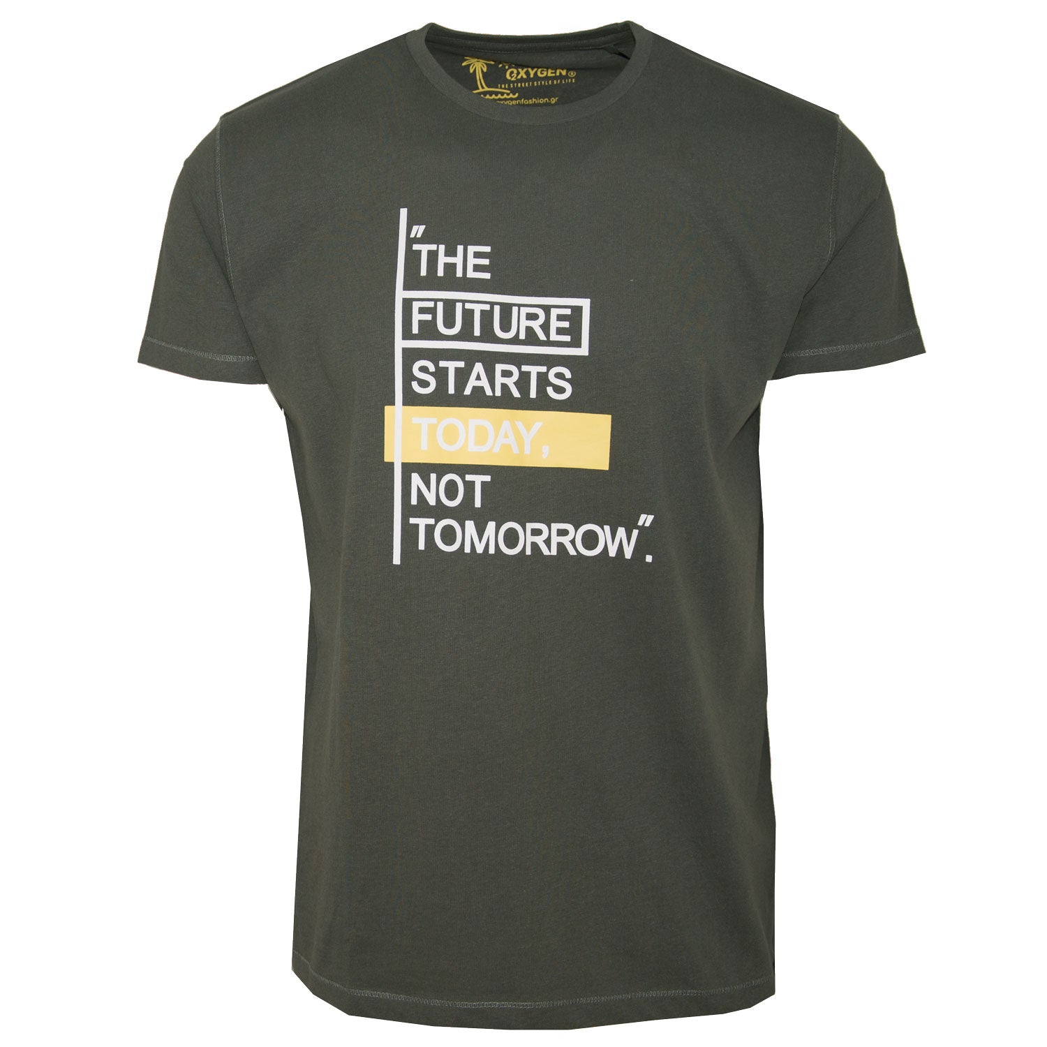 Ανδρικό T-Shirt "The Future starts today..." Oxygen-eguana.gr