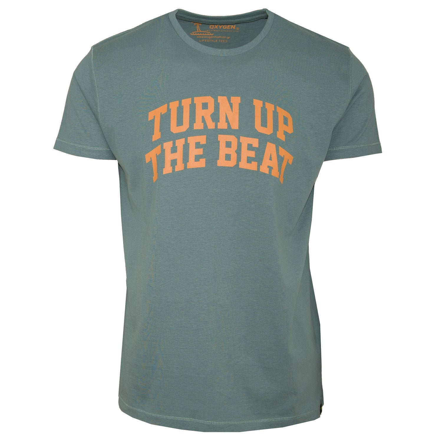 Ανδρικό T-Shirt "Turn Up The Beat" Oxygen-eguana.gr