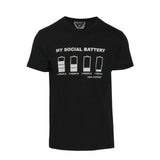 Ανδρικό T-Shirt "My Social Battary2" Van Hipster - eguana.gr