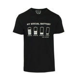 Ανδρικό T-Shirt "My Social Battary" Van Hipster - eguana.gr