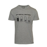 Ανδρικό T-Shirt "My Social Battary" Van Hipster - eguana.gr