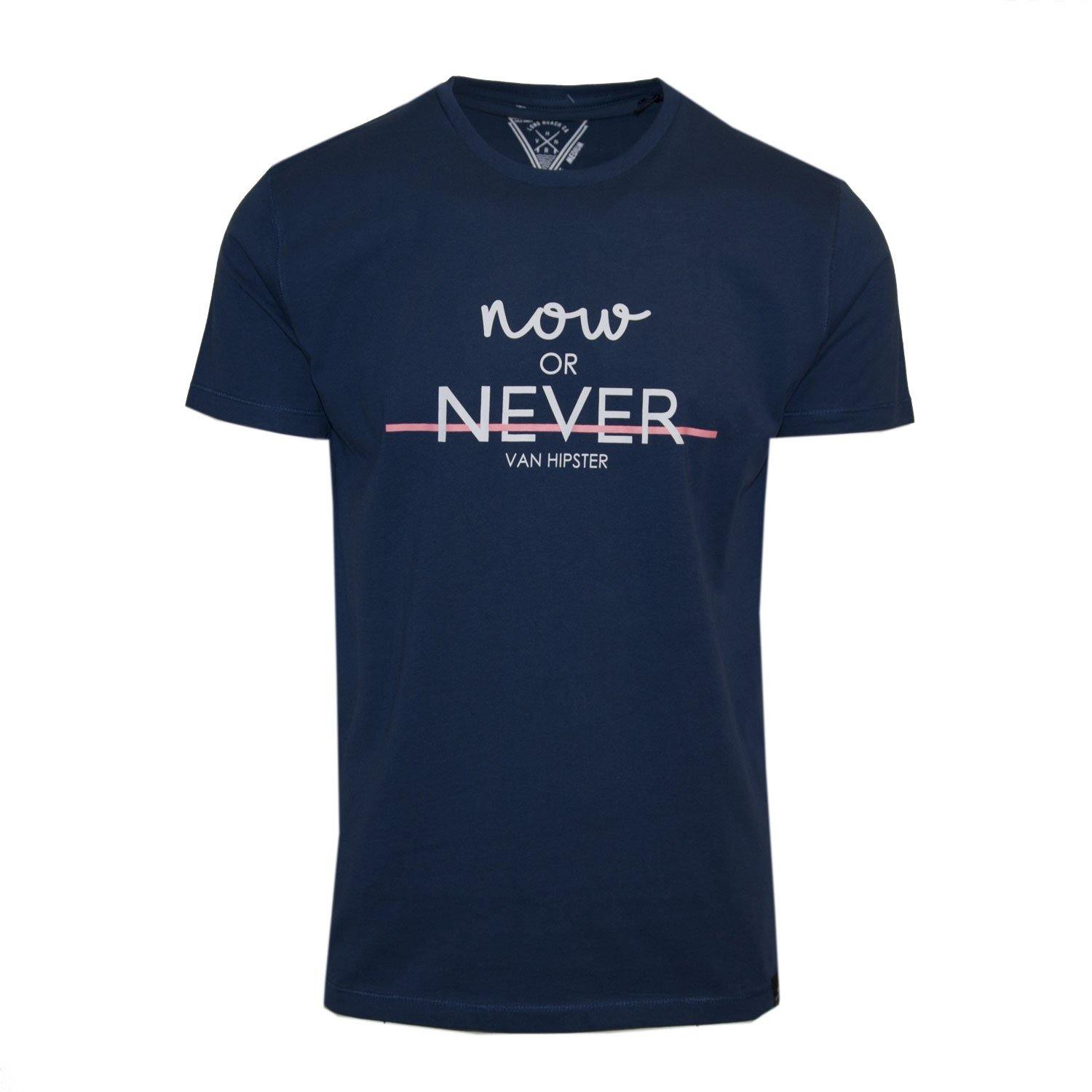 Ανδρικό T-Shirt "Now Or Never" Van Hipster - eguana.gr