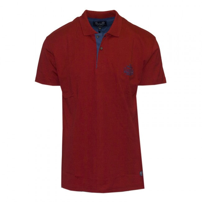 Ανδρική Μπλούζα Polo -Burgundy-XXL